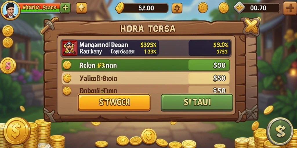 Tampilan grafis yang menarik perhatian.