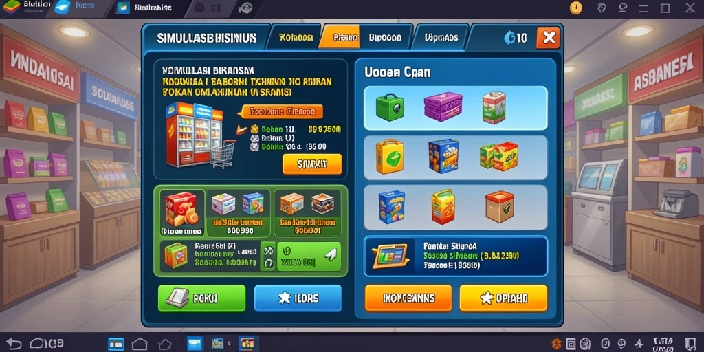 Tampilan menu utama yang menarik dan mudah dinavigasi.