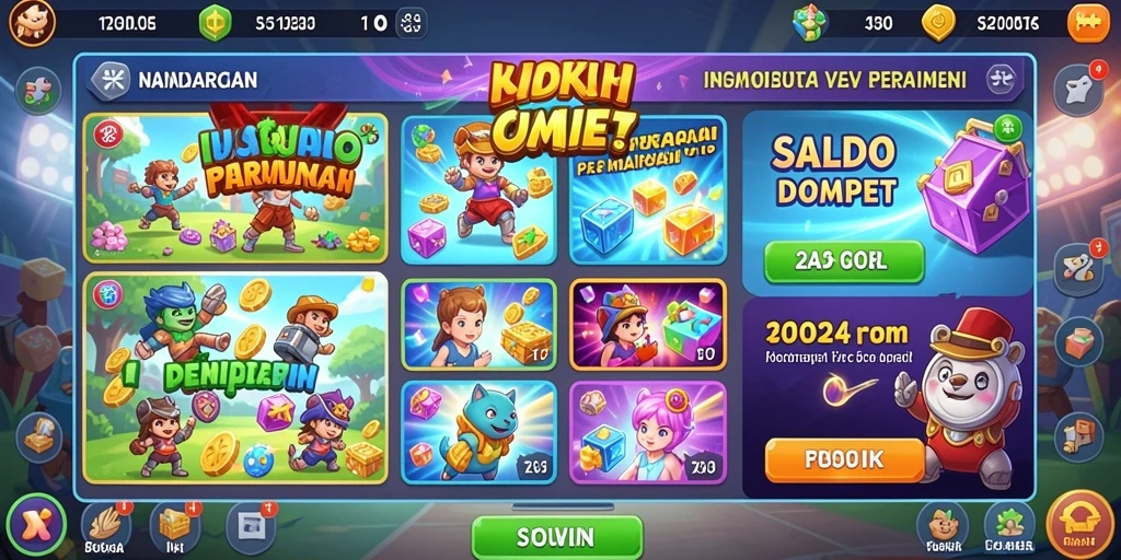 Tampilan menu utama yang intuitif dan mudah digunakan.