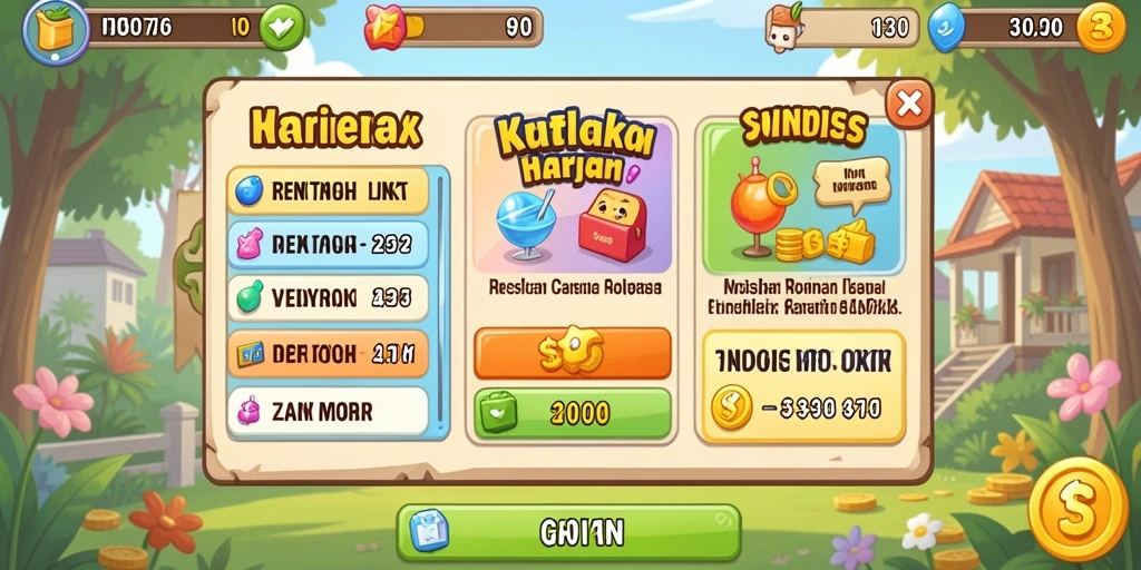 Tampilan awal permainan dengan petualangan yang menanti.