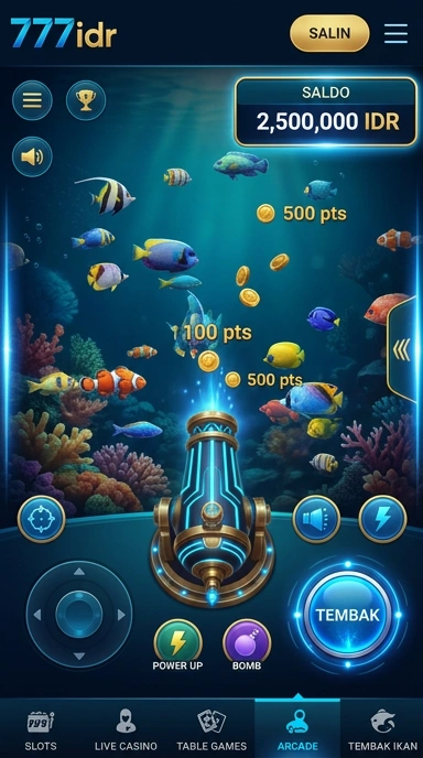 Pratinjau antarmuka 777idr — aplikasi APK resmi Android v2.1.8
